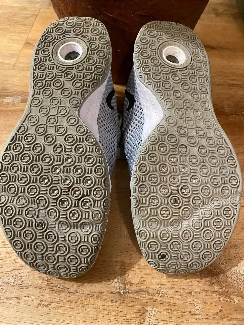 Nike Light Gray and Black Athletic Sneakers